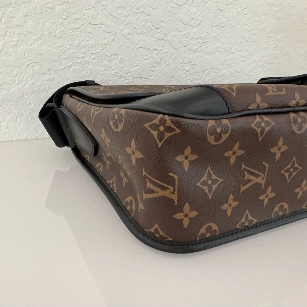Louis Vuitton Monogram Messenger Bag in Brown and Black - Picture 8 of 16
